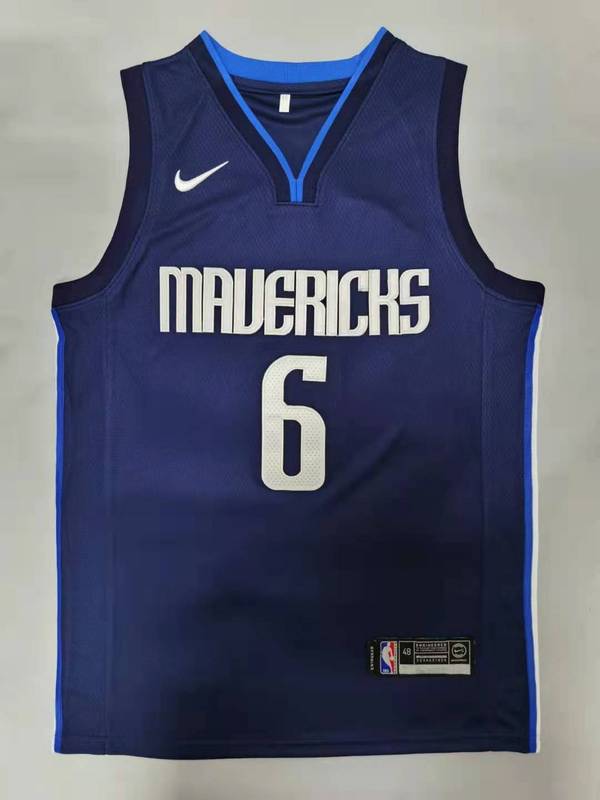 Men Dallas Mavericks #6 Porzingis Drak Blue Nike 2025 NBA Jersey->dallas mavericks->NBA Jersey